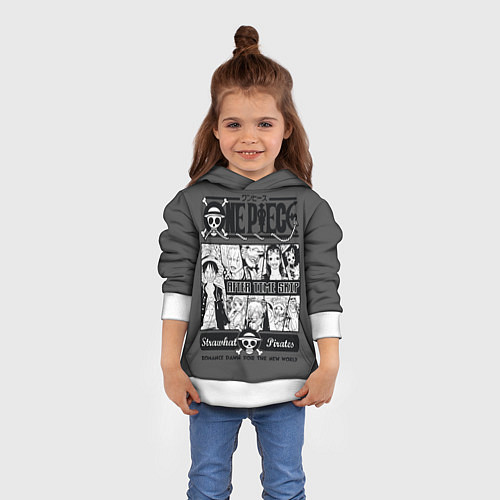 Детская толстовка One Piece / 3D-Белый – фото 4