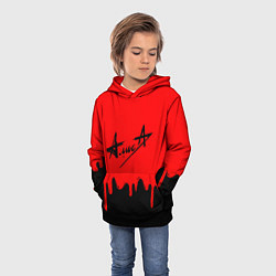 Толстовка-худи детская АлисА, цвет: 3D-черный — фото 2