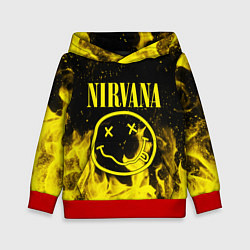 Толстовка-худи детская NIRVANA, цвет: 3D-красный