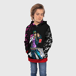 Толстовка-худи детская JOJOS BIZARRE ADVENTURE, цвет: 3D-красный — фото 2