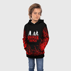 Толстовка-худи детская STRANGER THINGS, цвет: 3D-черный — фото 2