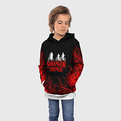 Толстовка-худи детская STRANGER THINGS, цвет: 3D-белый — фото 2