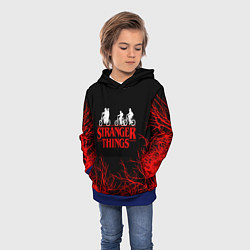 Толстовка-худи детская STRANGER THINGS, цвет: 3D-синий — фото 2