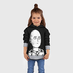 Толстовка-худи детская ONE-PUNCH MAN, цвет: 3D-меланж — фото 2