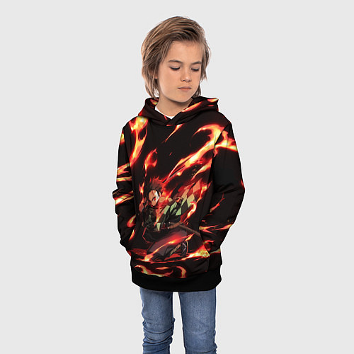 Детская толстовка KIMETSU NO YAIBA / 3D-Черный – фото 3