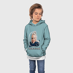 Толстовка-худи детская BILLIE EILISH, цвет: 3D-белый — фото 2