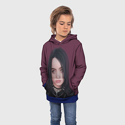 Толстовка-худи детская BILLIE EILISH, цвет: 3D-синий — фото 2