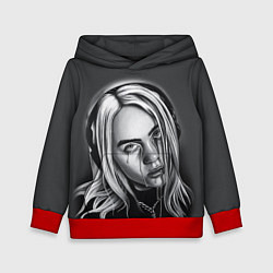 Толстовка-худи детская BILLIE EILISH, цвет: 3D-красный