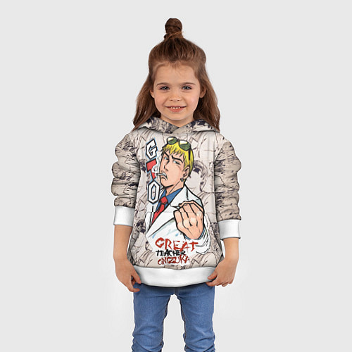 Детская толстовка GTO Онидзука / 3D-Белый – фото 4