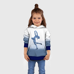 Толстовка-худи детская Фигурное катание, цвет: 3D-синий — фото 2
