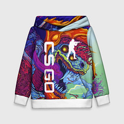 Толстовка-худи детская CS GO HYPERBEAST, цвет: 3D-белый