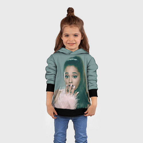 Детская толстовка Ariana Grande Ариана Гранде / 3D-Черный – фото 4