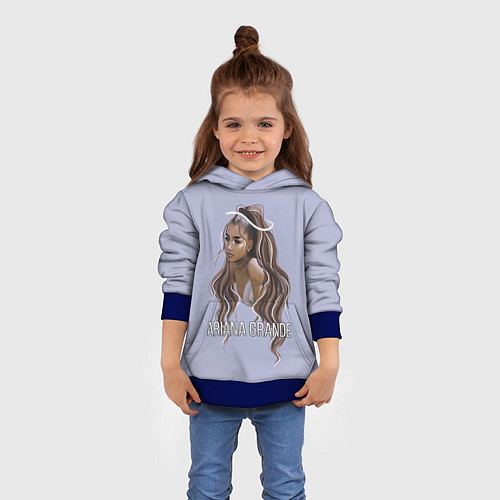 Детская толстовка Ariana Grande Ариана Гранде / 3D-Синий – фото 4
