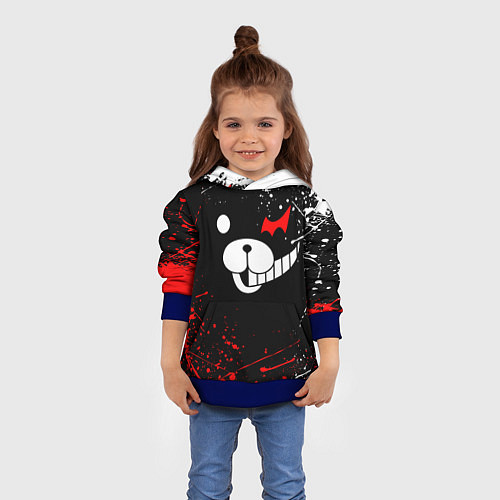 Детская толстовка MONOKUMA / 3D-Синий – фото 4