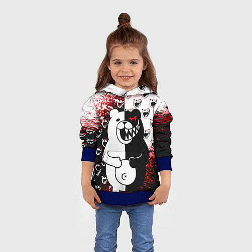 Детская толстовка MONOKUMA / 3D-Синий – фото 4