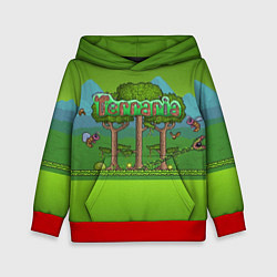 Толстовка-худи детская Terraria, цвет: 3D-красный