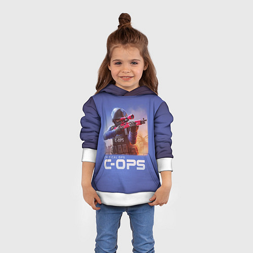 Детская толстовка Critical Ops / 3D-Белый – фото 4