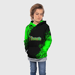 Толстовка-худи детская Terraria, цвет: 3D-меланж — фото 2