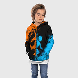 Толстовка-худи детская PORTAL, цвет: 3D-белый — фото 2