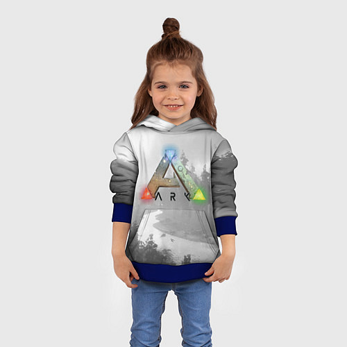 Детская толстовка Ark Survival Evolved / 3D-Синий – фото 4