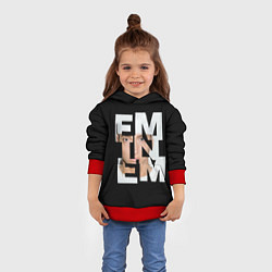 Толстовка-худи детская Eminem, цвет: 3D-красный — фото 2