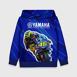 Толстовка-худи детская Valentino Rossi, цвет: 3D-синий