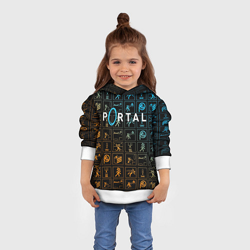 Детская толстовка PORTAL / 3D-Белый – фото 4