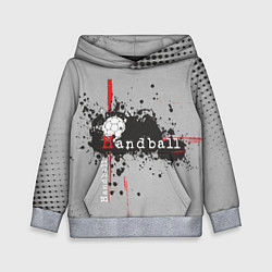 Толстовка-худи детская Handball, цвет: 3D-меланж