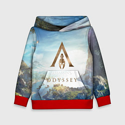 Толстовка-худи детская Oddysey, цвет: 3D-красный