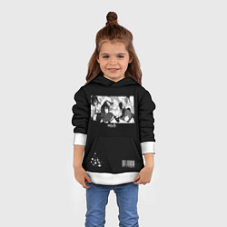 Толстовка-худи детская ??6 спина, цвет: 3D-белый — фото 2