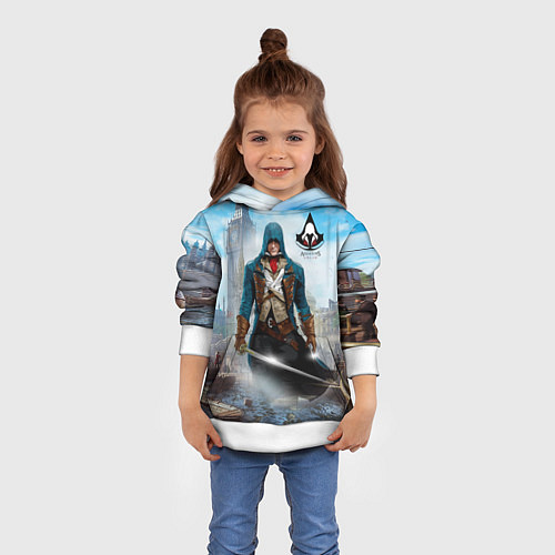 Детская толстовка Assasin's creed / 3D-Белый – фото 4