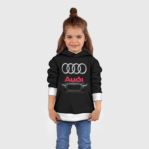 Детская толстовка AUDI / 3D-Белый – фото 4