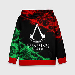 Толстовка-худи детская Assassin’s Creed: Red & Green, цвет: 3D-красный
