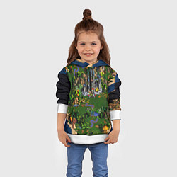 Толстовка-худи детская Heroes of Might and Magic, цвет: 3D-белый — фото 2