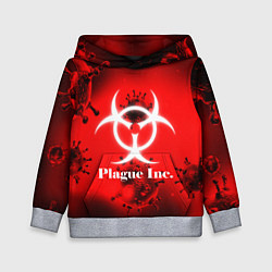 Толстовка-худи детская PLAGUE INC, цвет: 3D-меланж