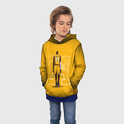 Толстовка-худи детская Kobe Bryant, цвет: 3D-синий — фото 2