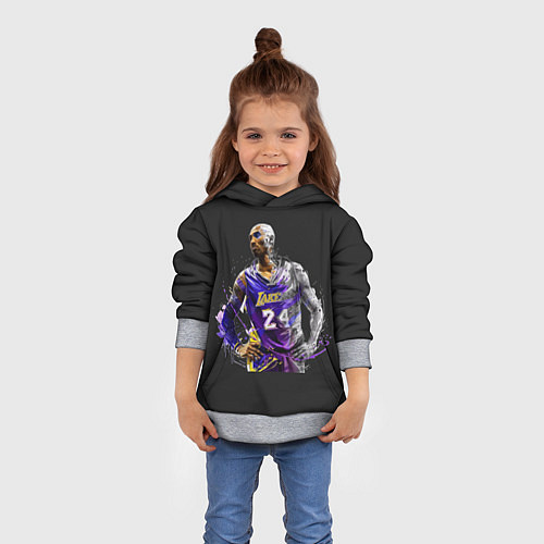 Детская толстовка Kobe Bryant / 3D-Меланж – фото 4