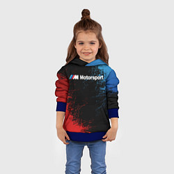 Толстовка-худи детская БМВ Мотоспорт, цвет: 3D-синий — фото 2