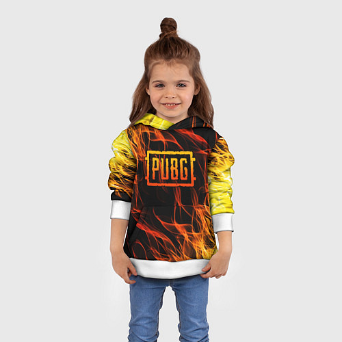 Детская толстовка PUBG / 3D-Белый – фото 4