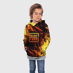 Толстовка-худи детская PUBG, цвет: 3D-меланж — фото 2