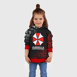 Толстовка-худи детская RESIDENT EVIL UMBRELLA CORP, цвет: 3D-красный — фото 2