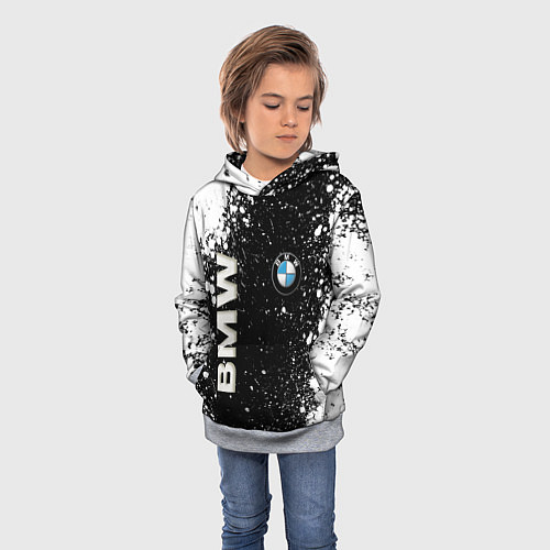 Детская толстовка BMW / 3D-Меланж – фото 3