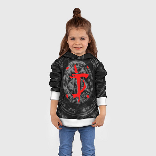 Детская толстовка DOOM / 3D-Белый – фото 4