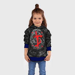 Толстовка-худи детская DOOM, цвет: 3D-синий — фото 2