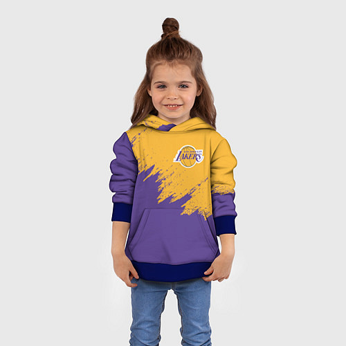 Детская толстовка LA LAKERS / 3D-Синий – фото 4