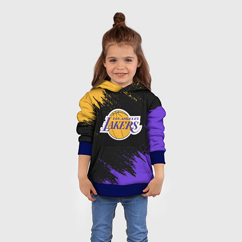 Детская толстовка LA LAKERS / 3D-Синий – фото 4