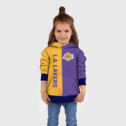 Толстовка-худи детская LA LAKERS, цвет: 3D-синий — фото 2