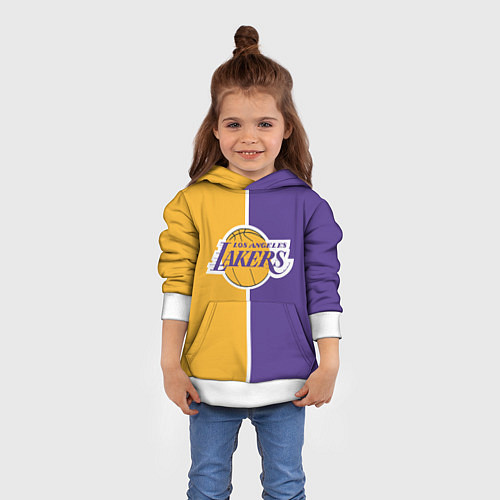 Детская толстовка LA LAKERS / 3D-Белый – фото 4