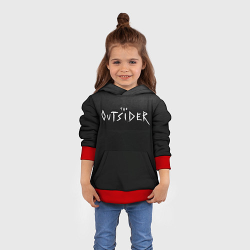 Детская толстовка The Outsider / 3D-Красный – фото 4