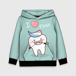 Толстовка-худи детская Tooth, цвет: 3D-черный